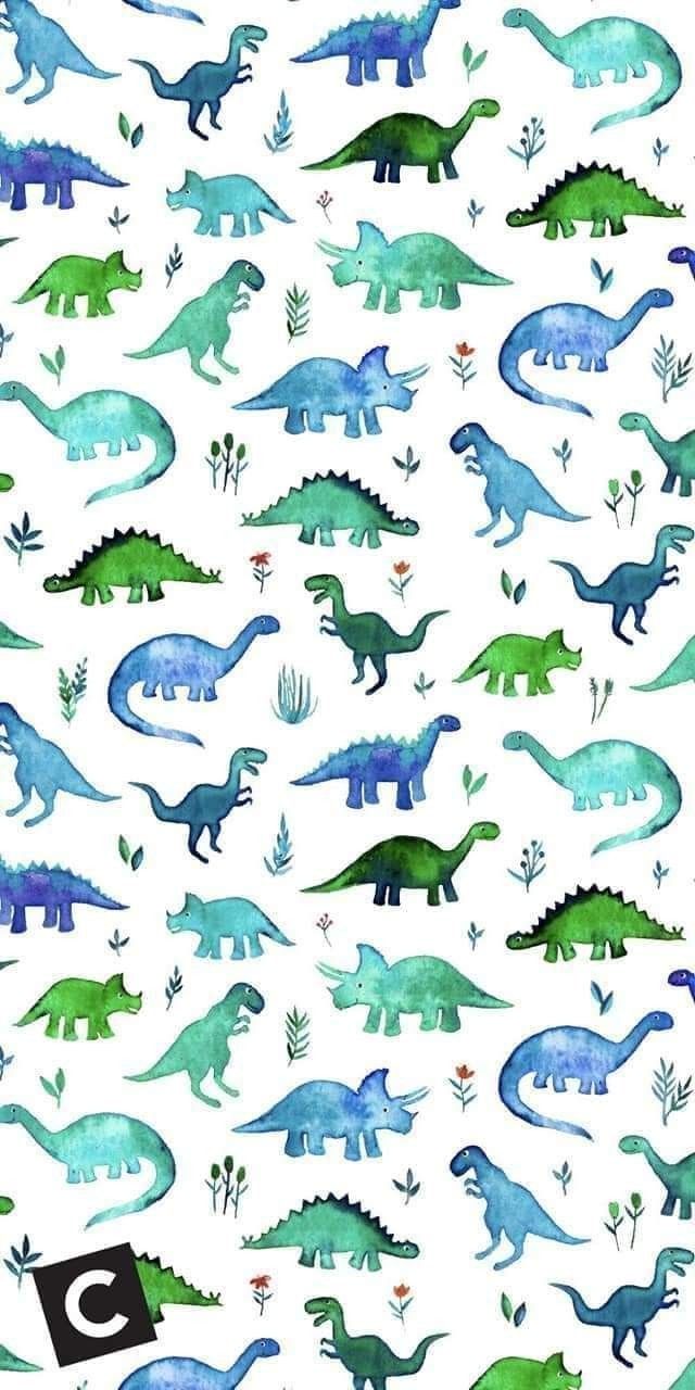 Dinosaur wallpaper, Cute patterns