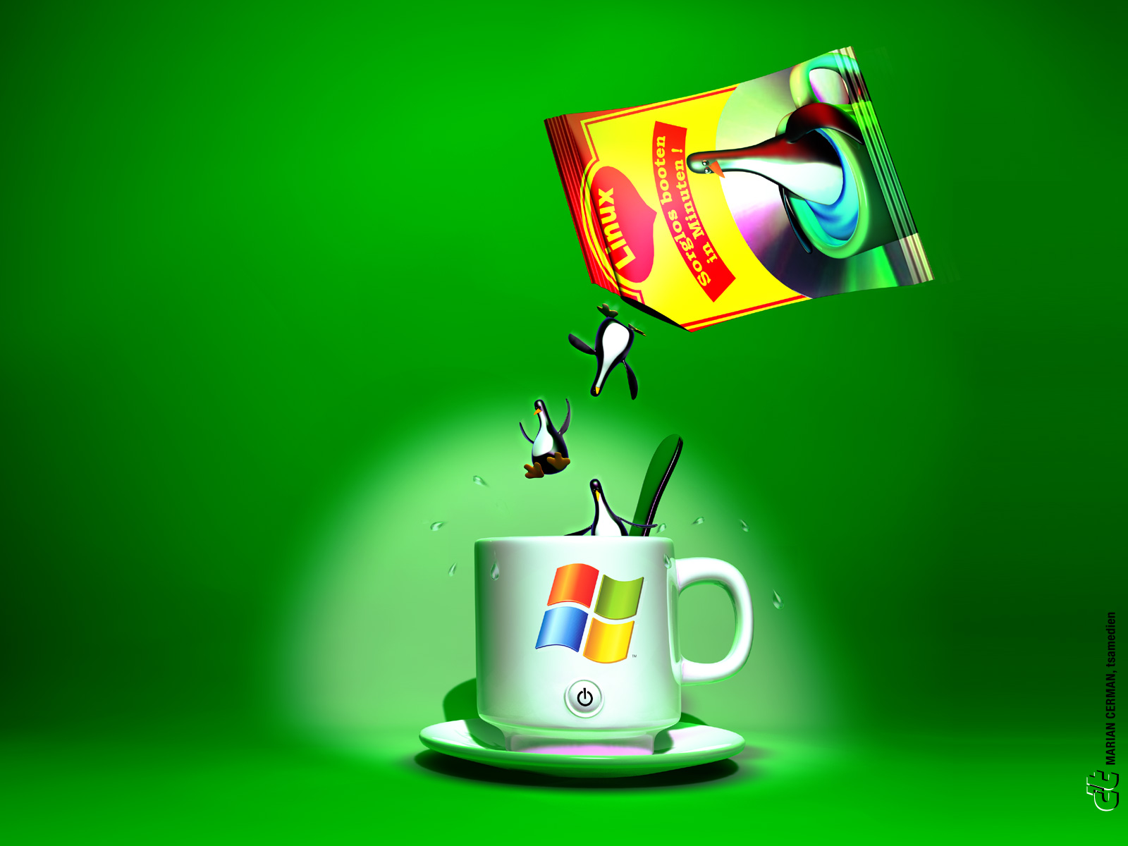 Free Linux Wallpaper Stickers