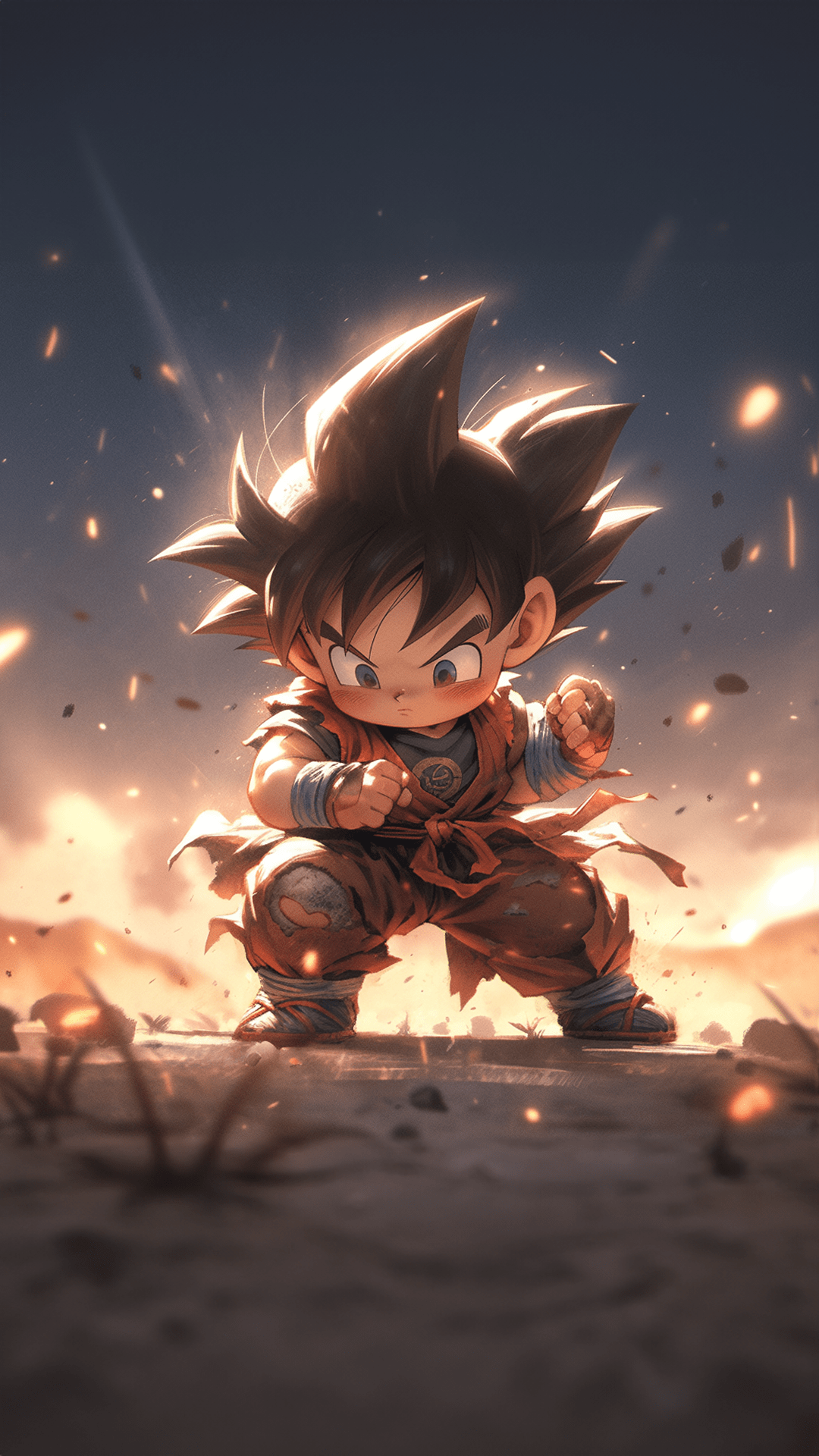 Son Goku Wallpaper with Psd + AI - Behance