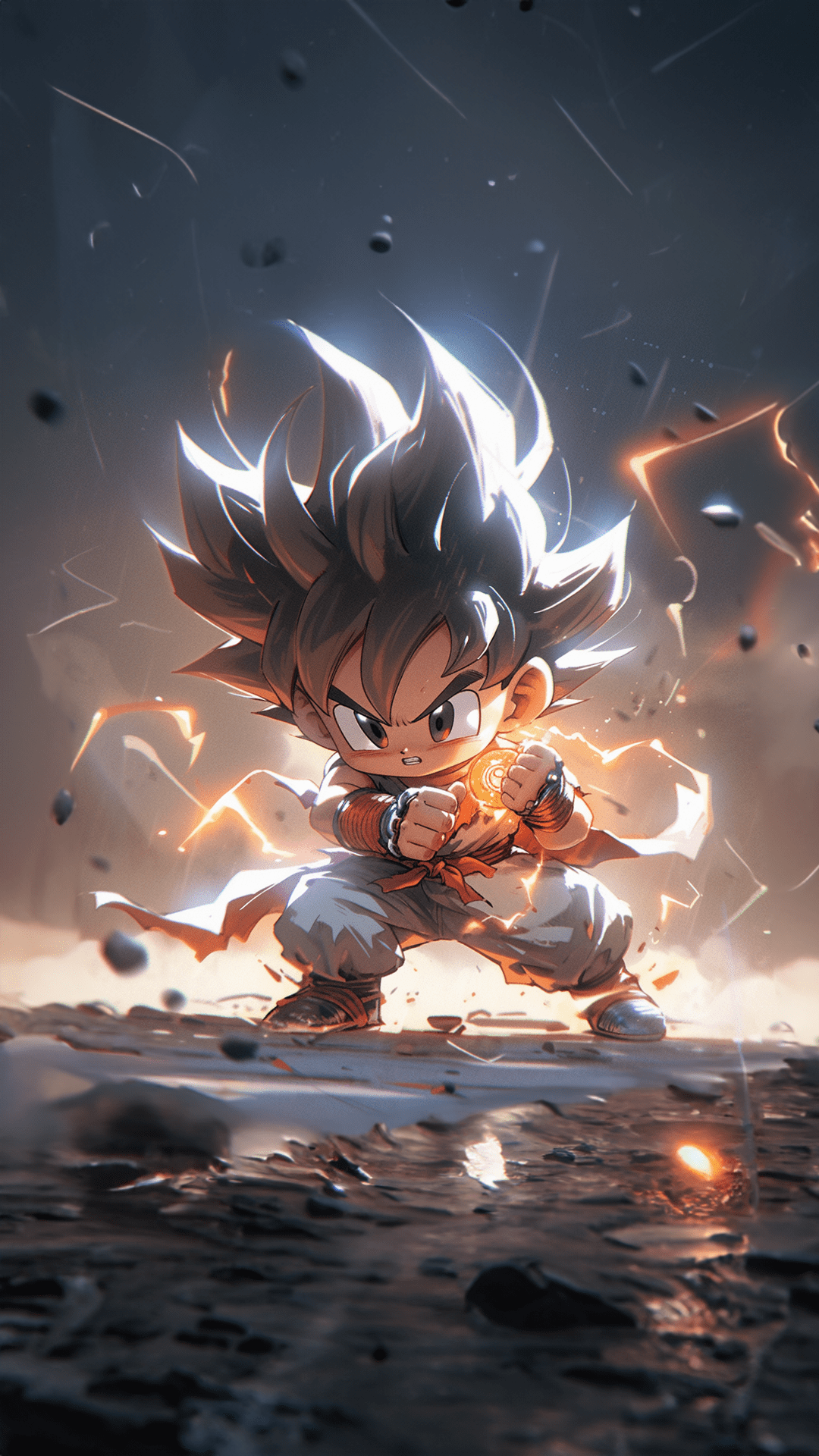 Son Goku Wallpaper with Psd + AI - Behance