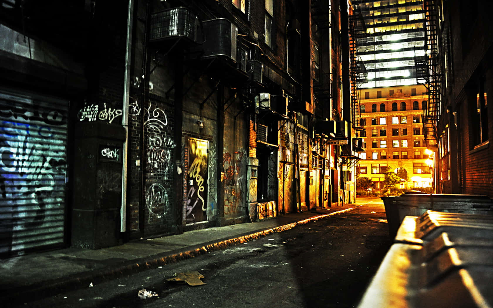 White Graffiti Alley Background
