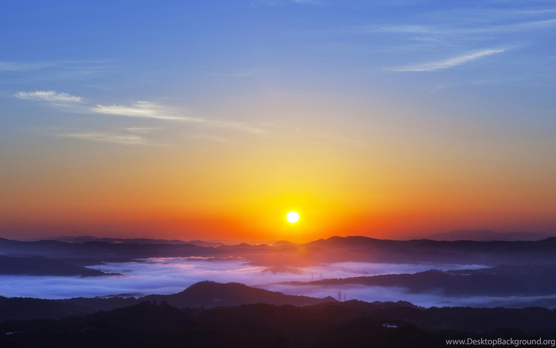 Sunrise Desktop Wallpaper HD Wallpaper