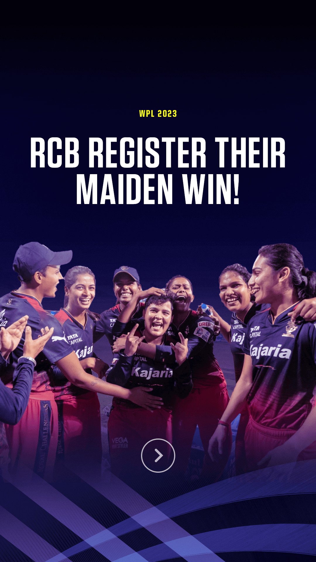 RCB's maiden win ✌️