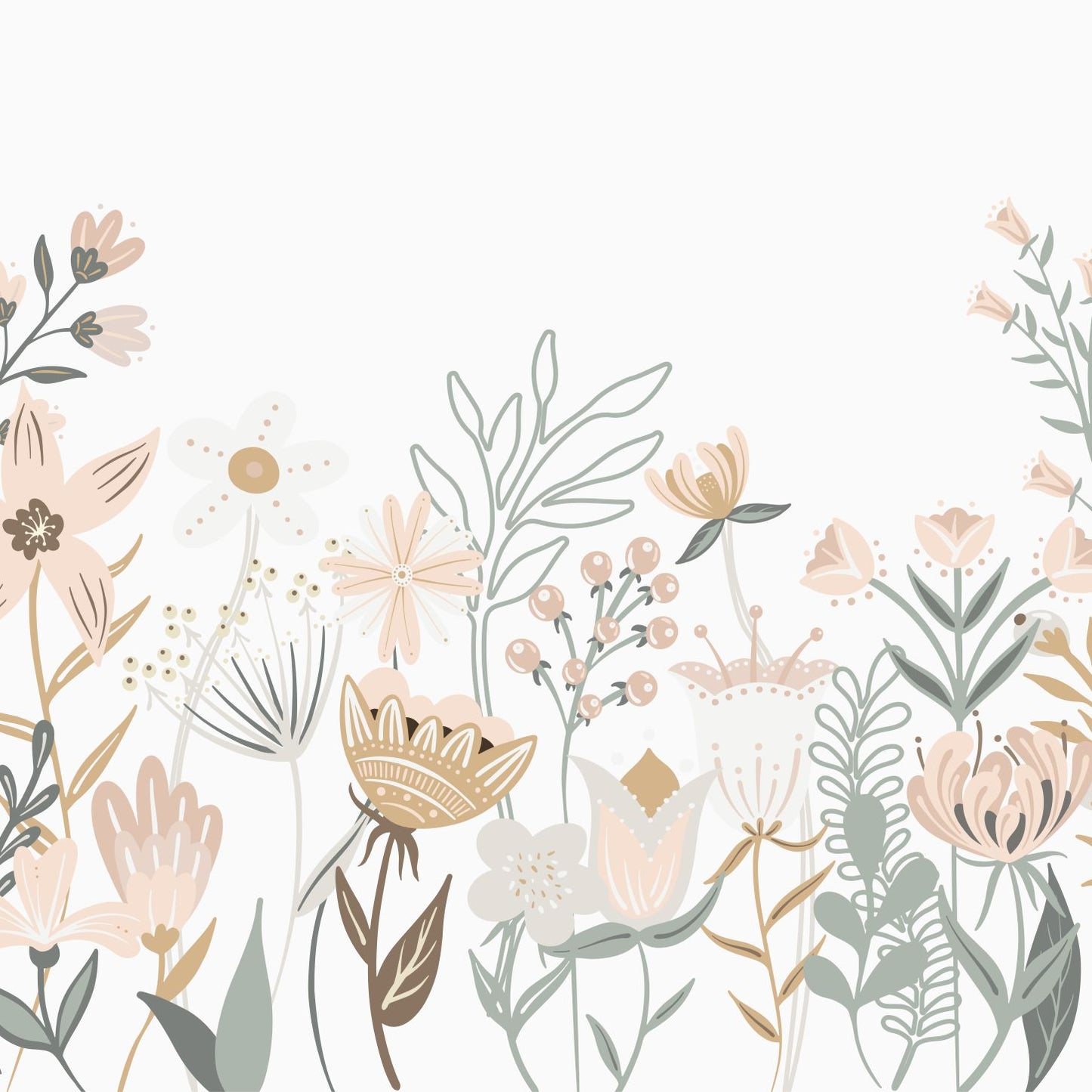 Mollys Flower Garden Wallpaper Repeat