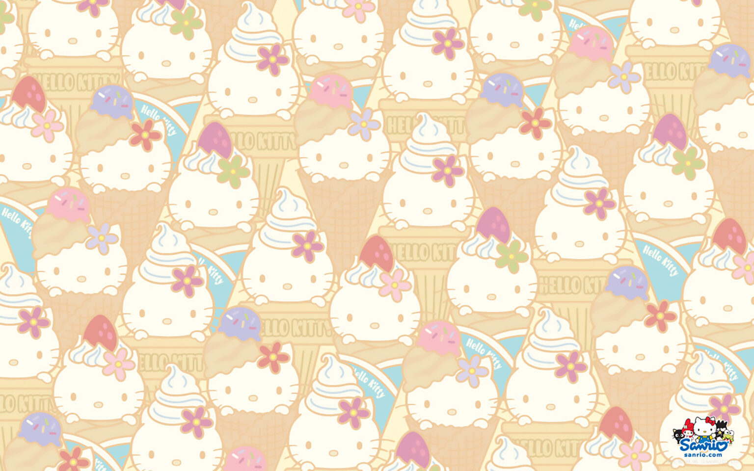 Sanrio Hello Kitty Ice Cream Pattern