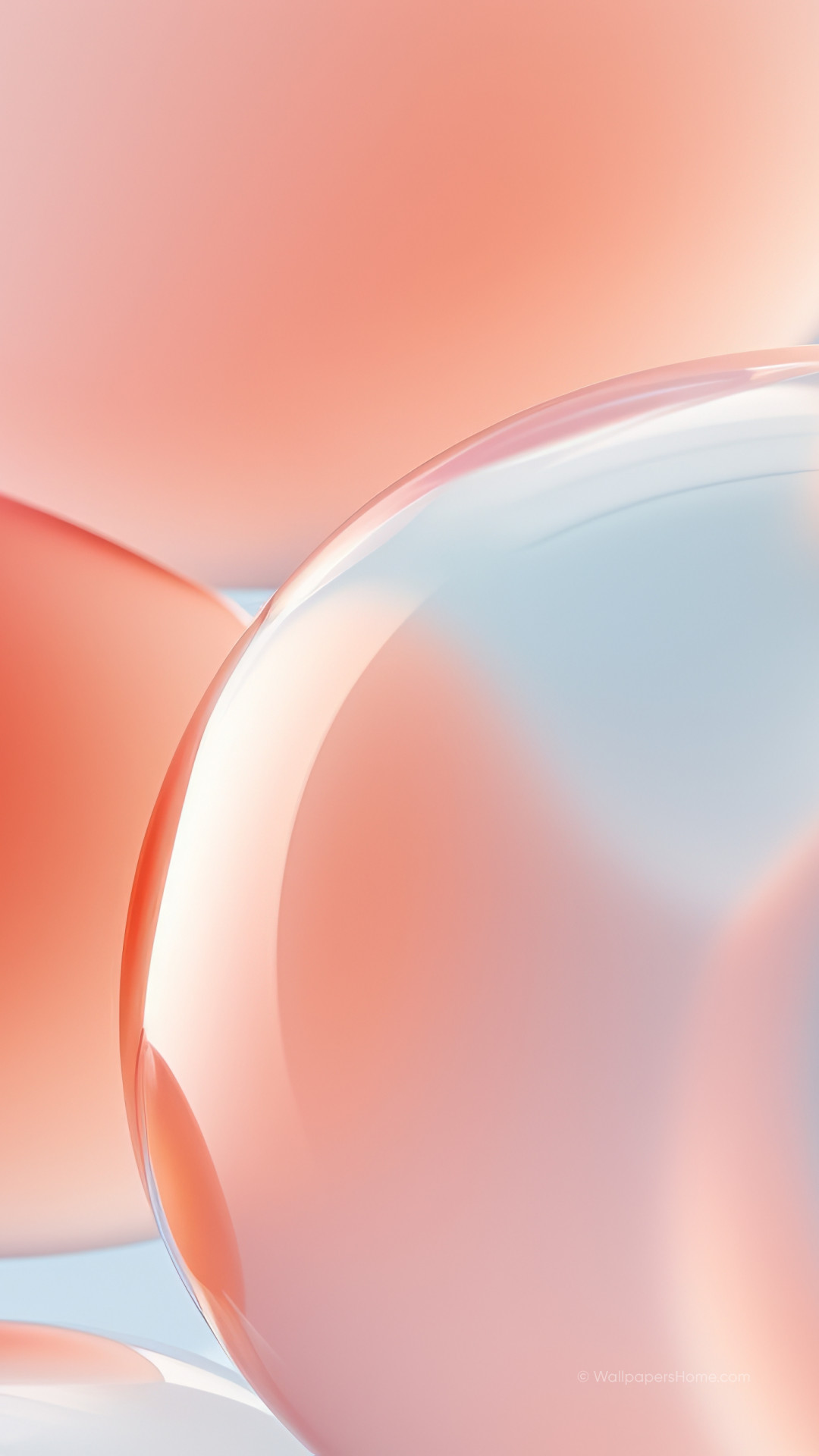 Wallpaper iPhone 15, bubbles, iOS 17