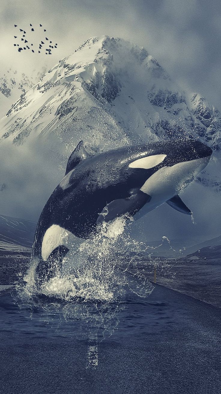 Orca Wallpaper. Orca art, Orca