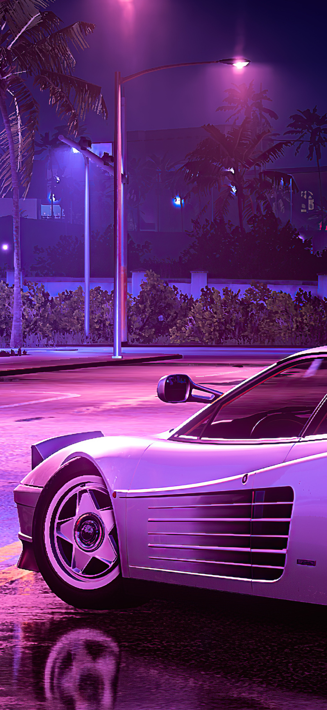 Ferrari Testarossa Synthwave