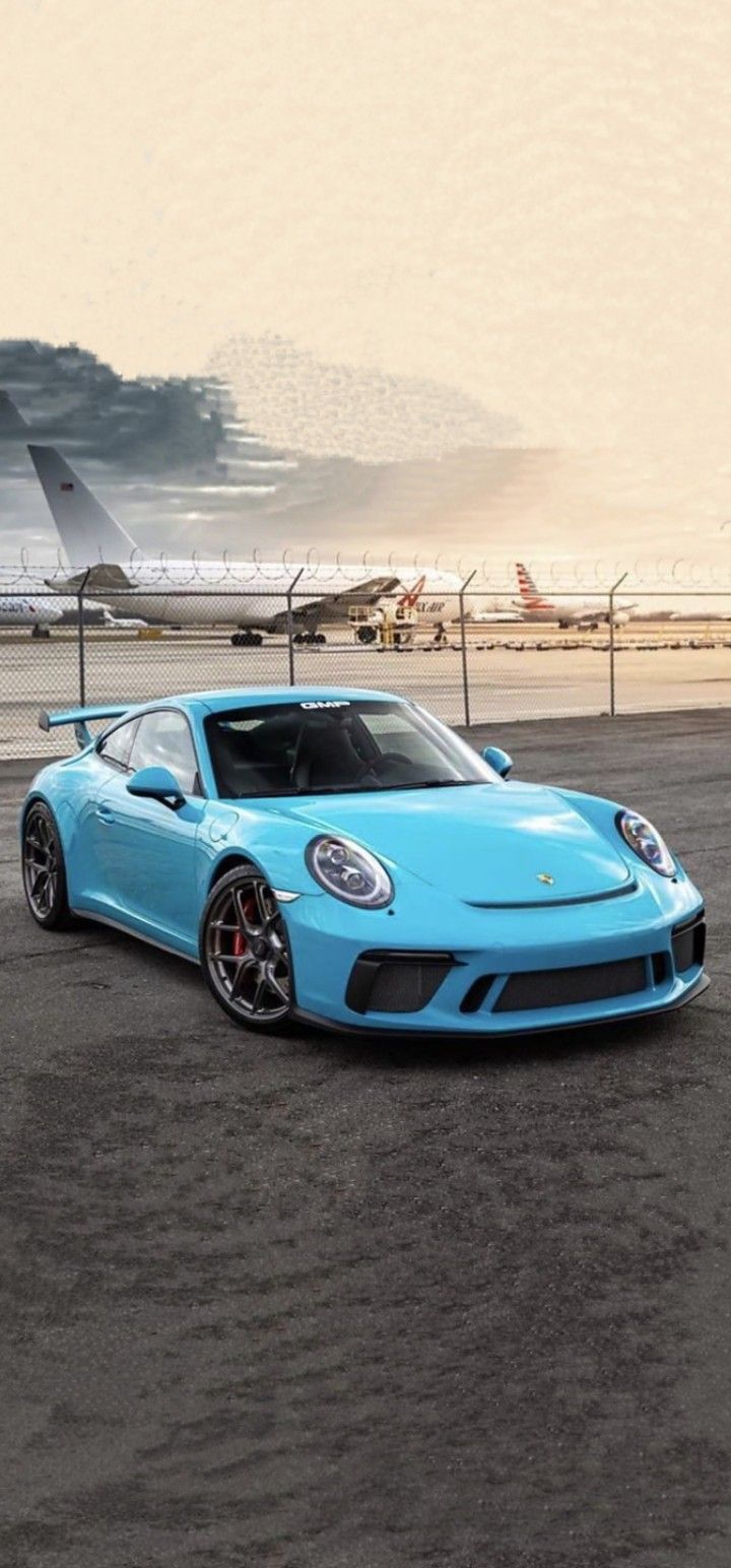 Blue Sports Car Wallpaper