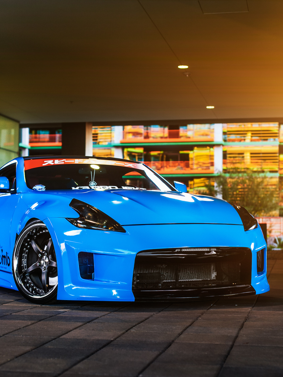 wallpaper tuning, nissan 370z, blue