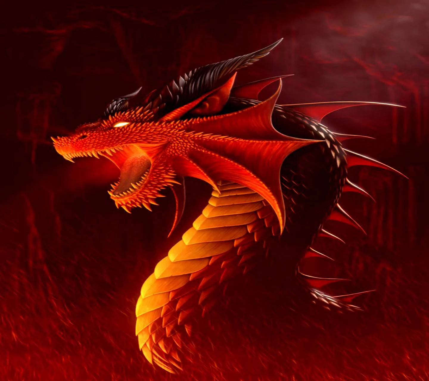 Download Ferocious Fire Red Dragon