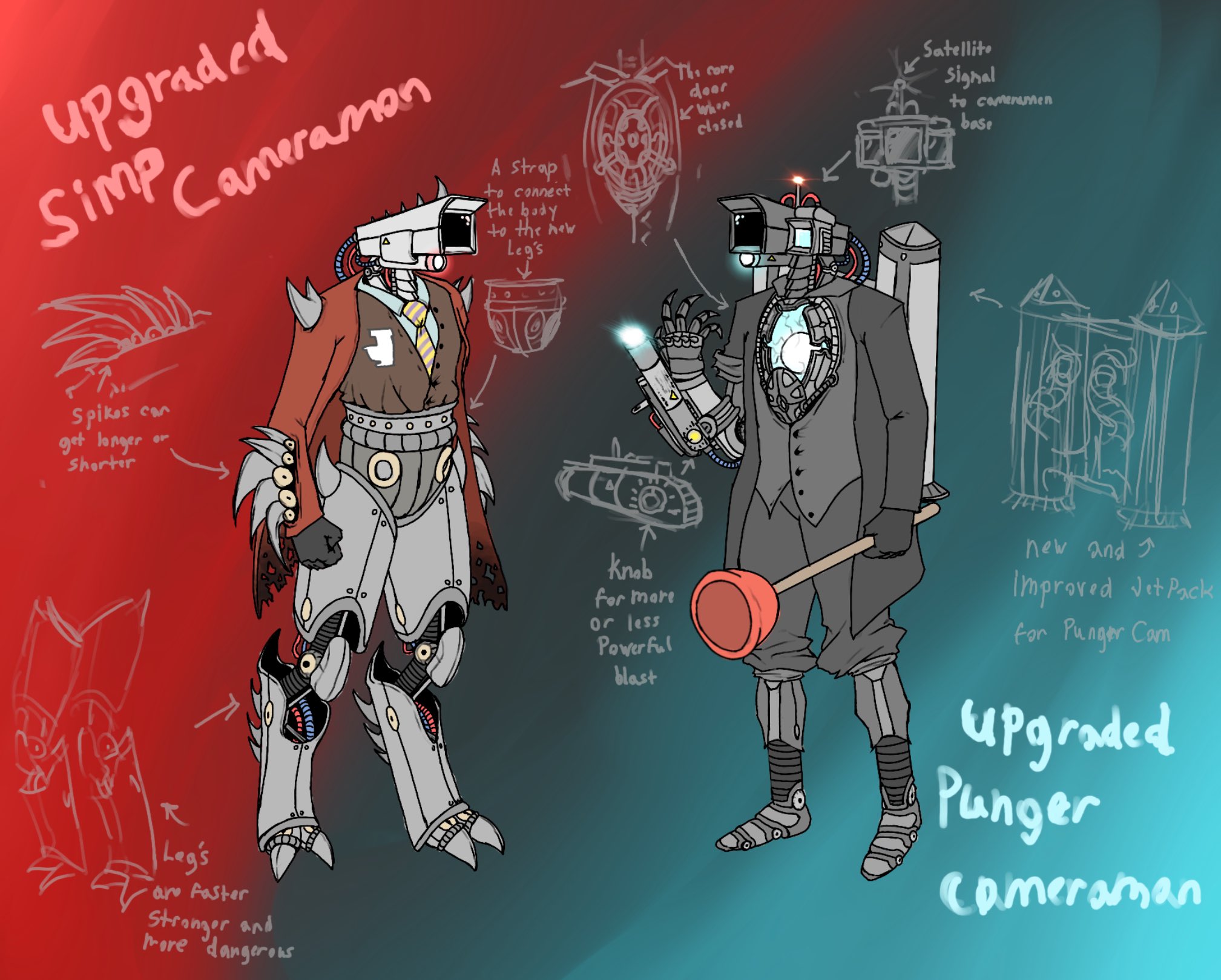 Upgraded simp Cameraman and Plunger