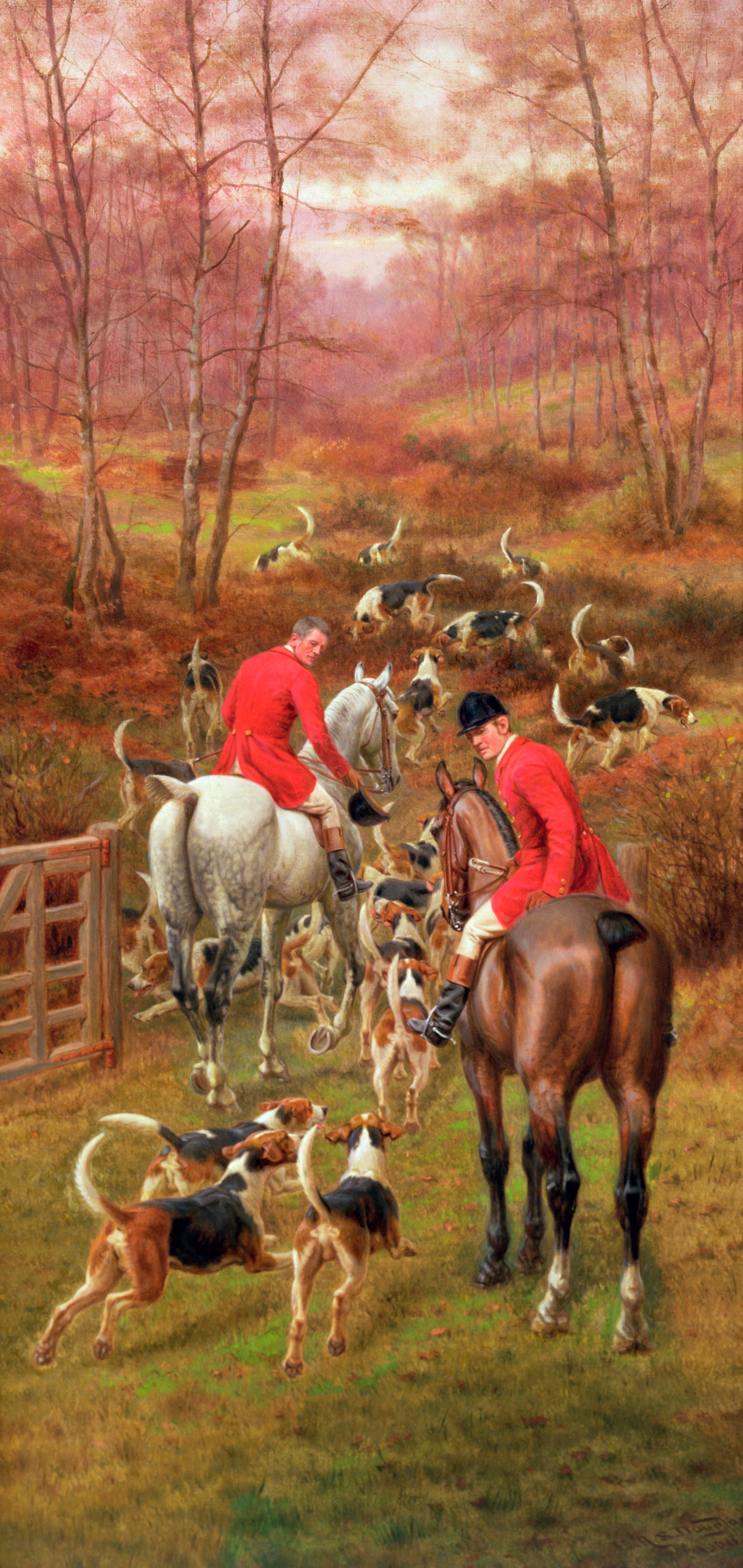 Hunting Scene, 1906 Wall Mural