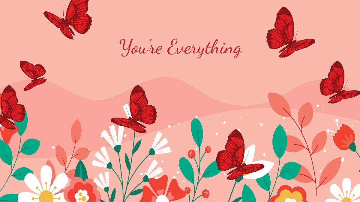 Spring Butterfly Wallpaper