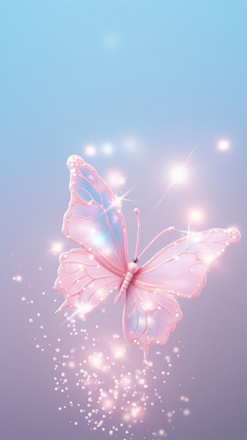 Pink 2025 butterfly wallpaper