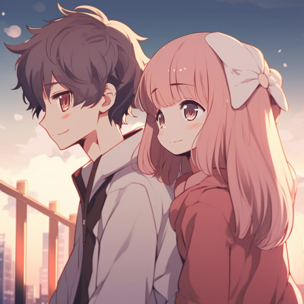 Harmonious Anime Pair pfp