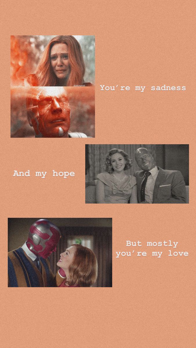 Scarlet witch, Marvel, Aesthetic collage