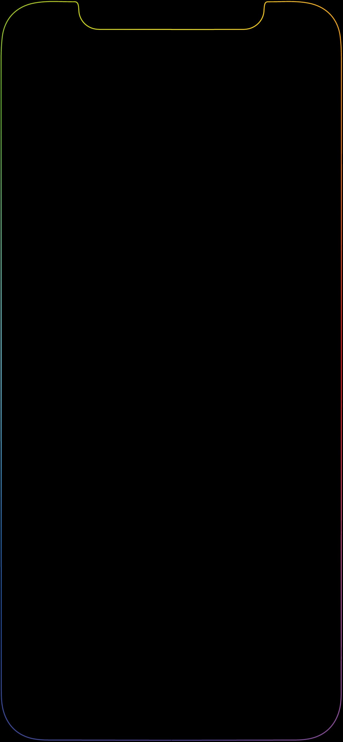 iPhone 12 Rainbow Border and Grey