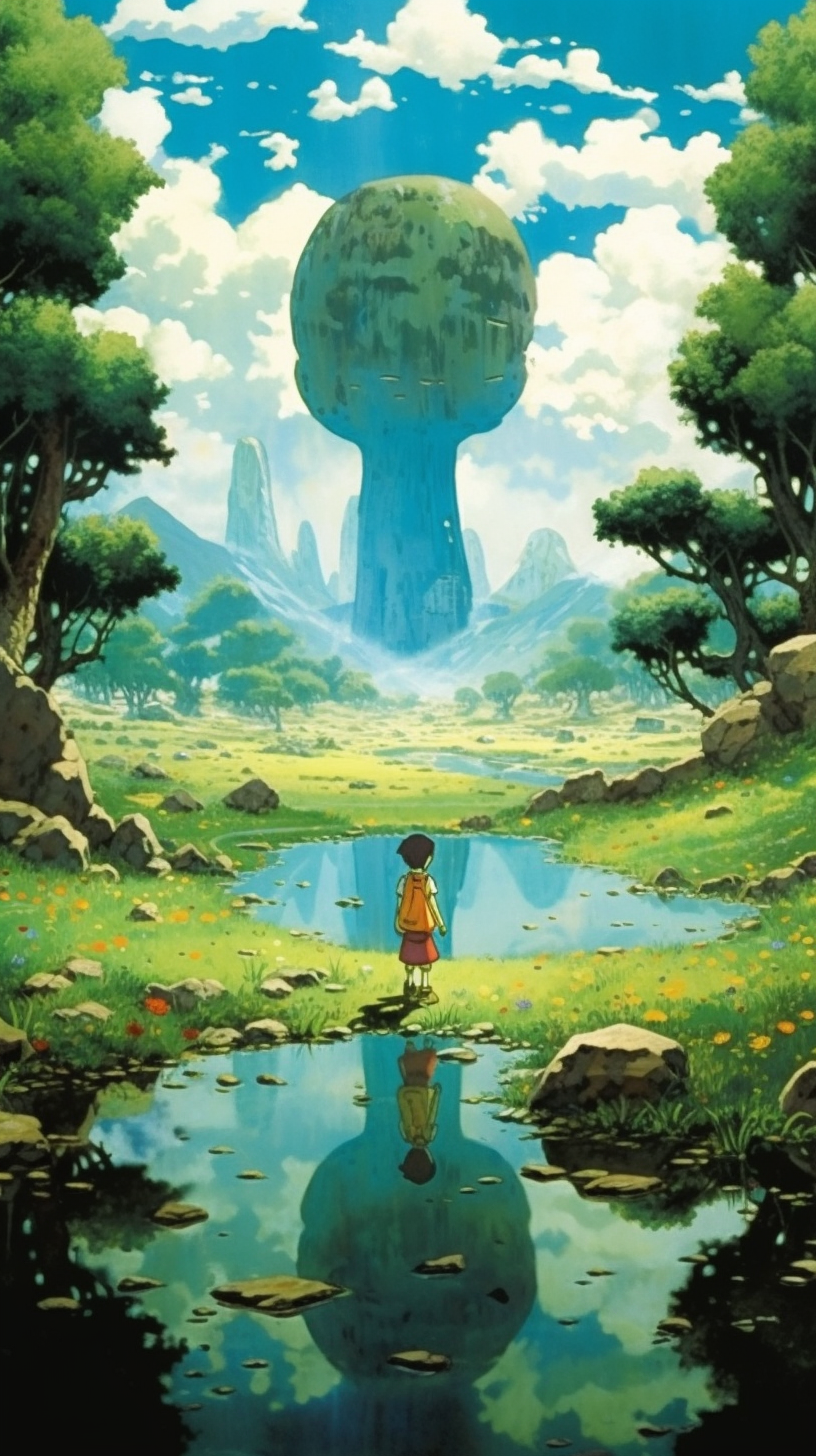 iPhone Ghibli Wallpaper. Fantasy