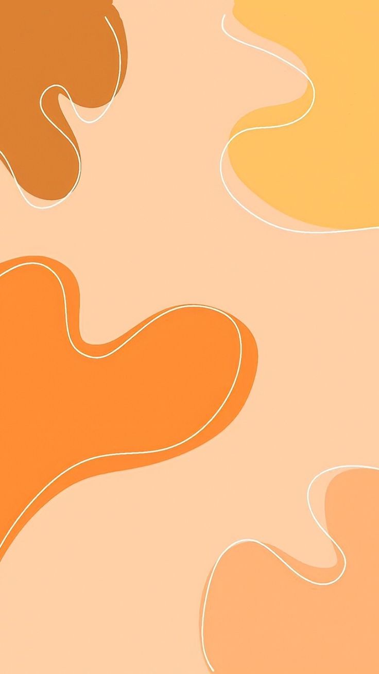 aesthetic wallpaper orange white