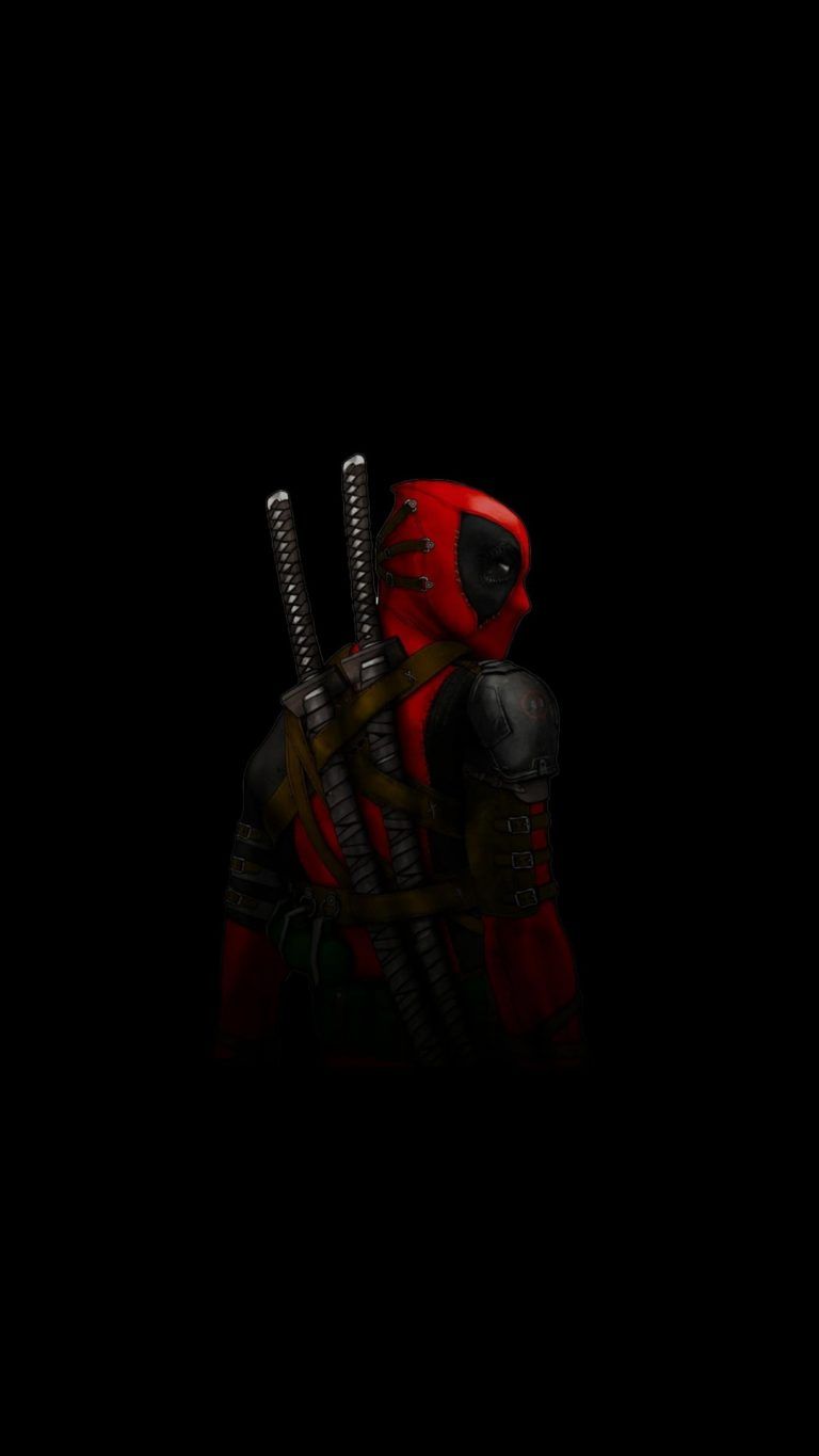 DeadPool AMOLED iPhone Wallpaper