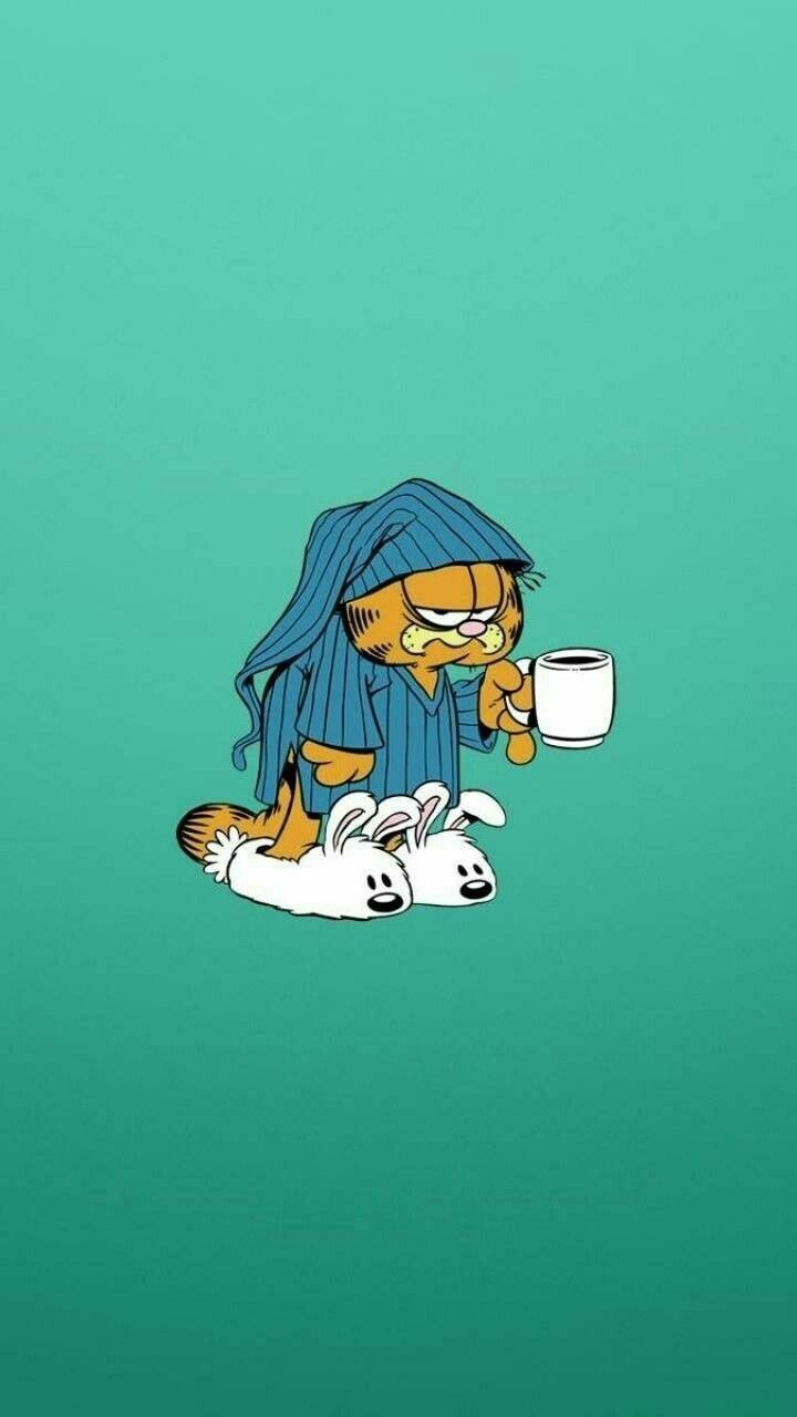 coffee Garfield. Garfield wallpaper