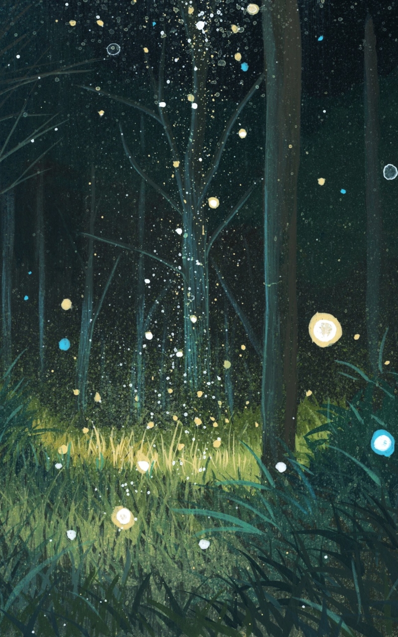 Anime Forest Phone Wallpaper