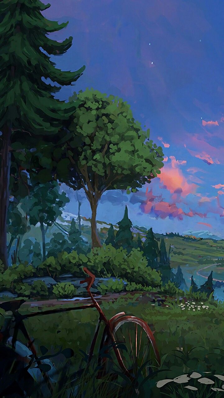 Fantasy art landscapes, Anime scenery