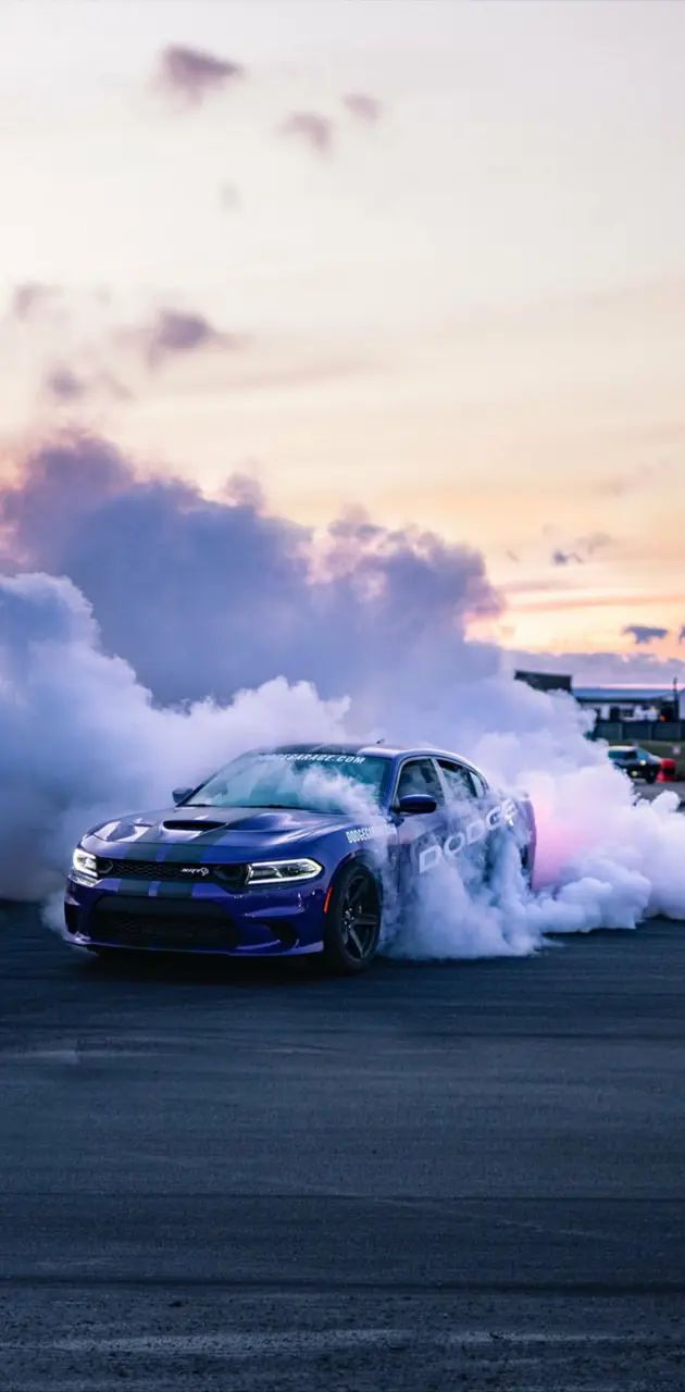 Charger Burnout Wallpaper
