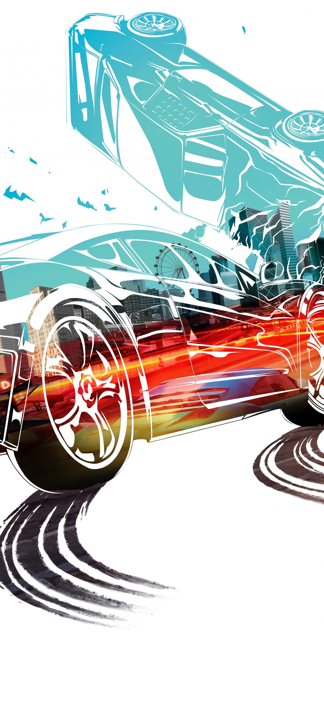 wallpaper 1125x2436 burnout paradise