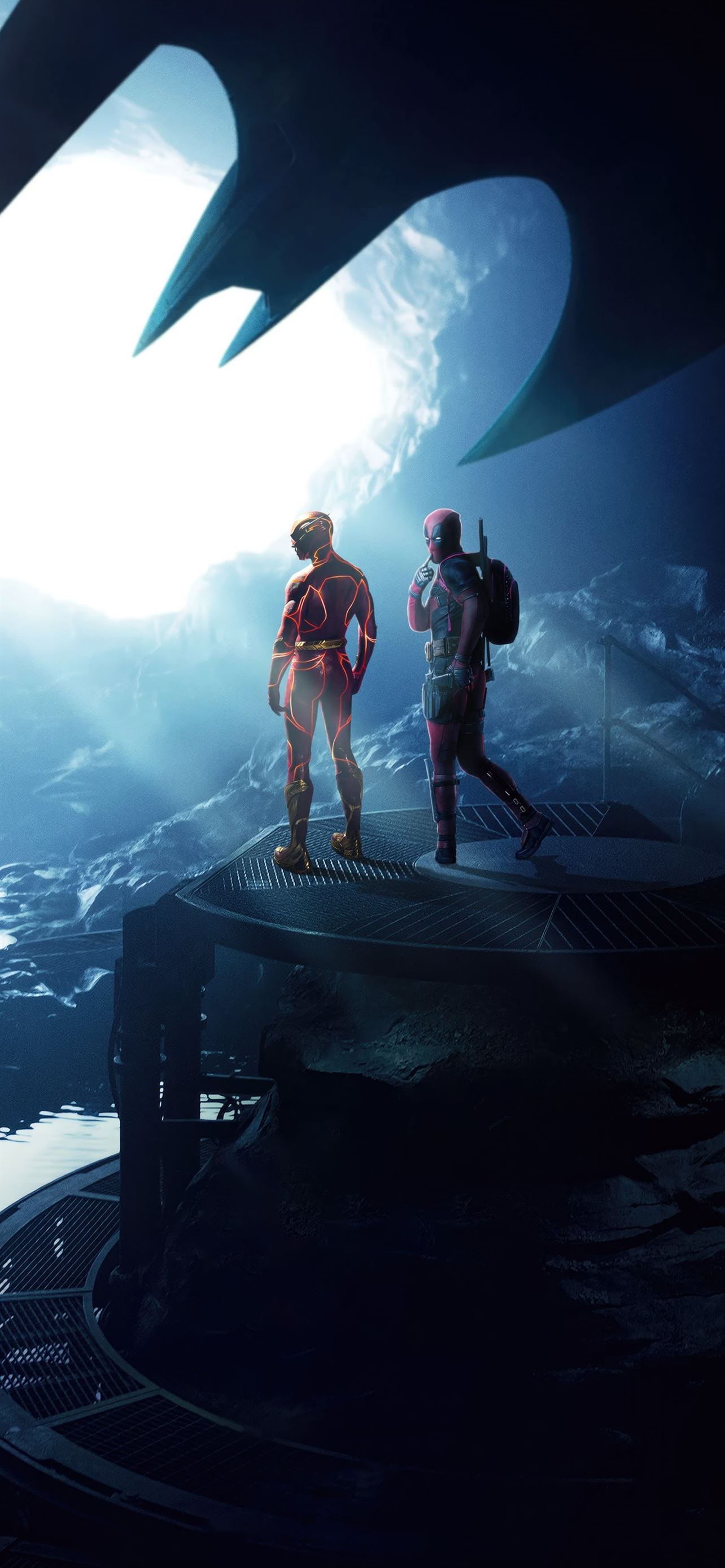 worlds collide deadpool x flash iPhone