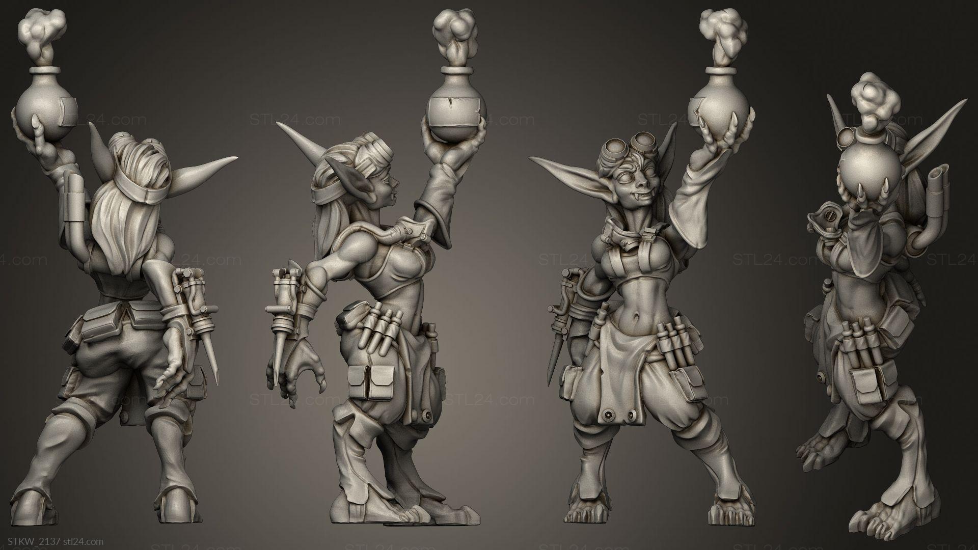 Alchemist Female Goblin, STKW_2137. 3D