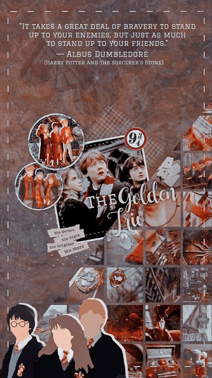 Golden Trio wallpaper. Harry potter