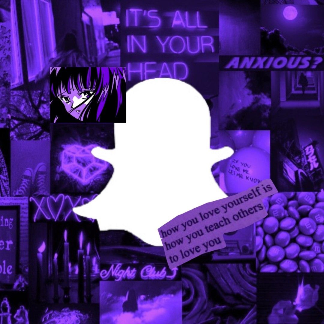 Snapchat Icon Aesthetic Purple