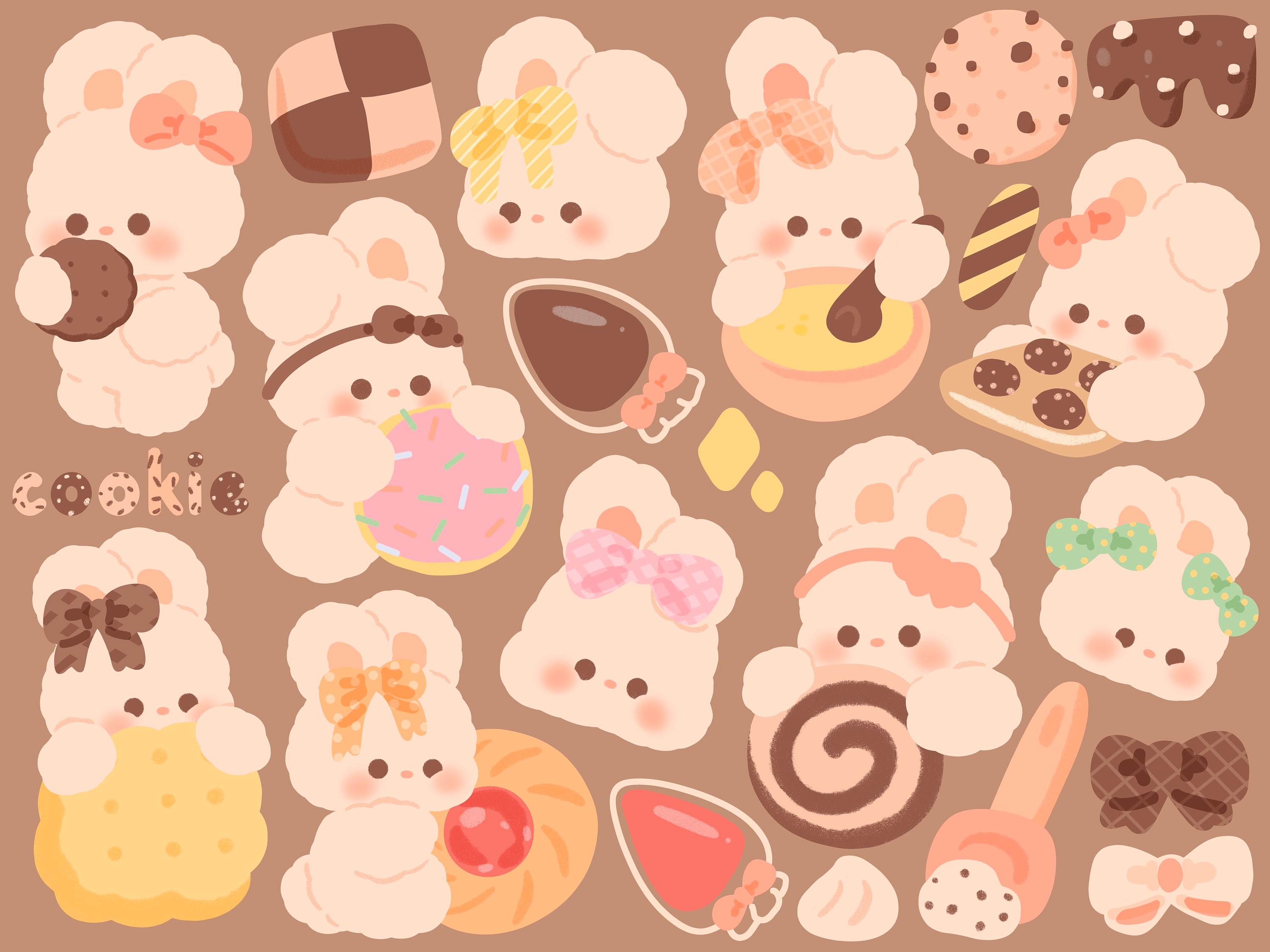 Cute Kawaii Printable Chibi Cookie