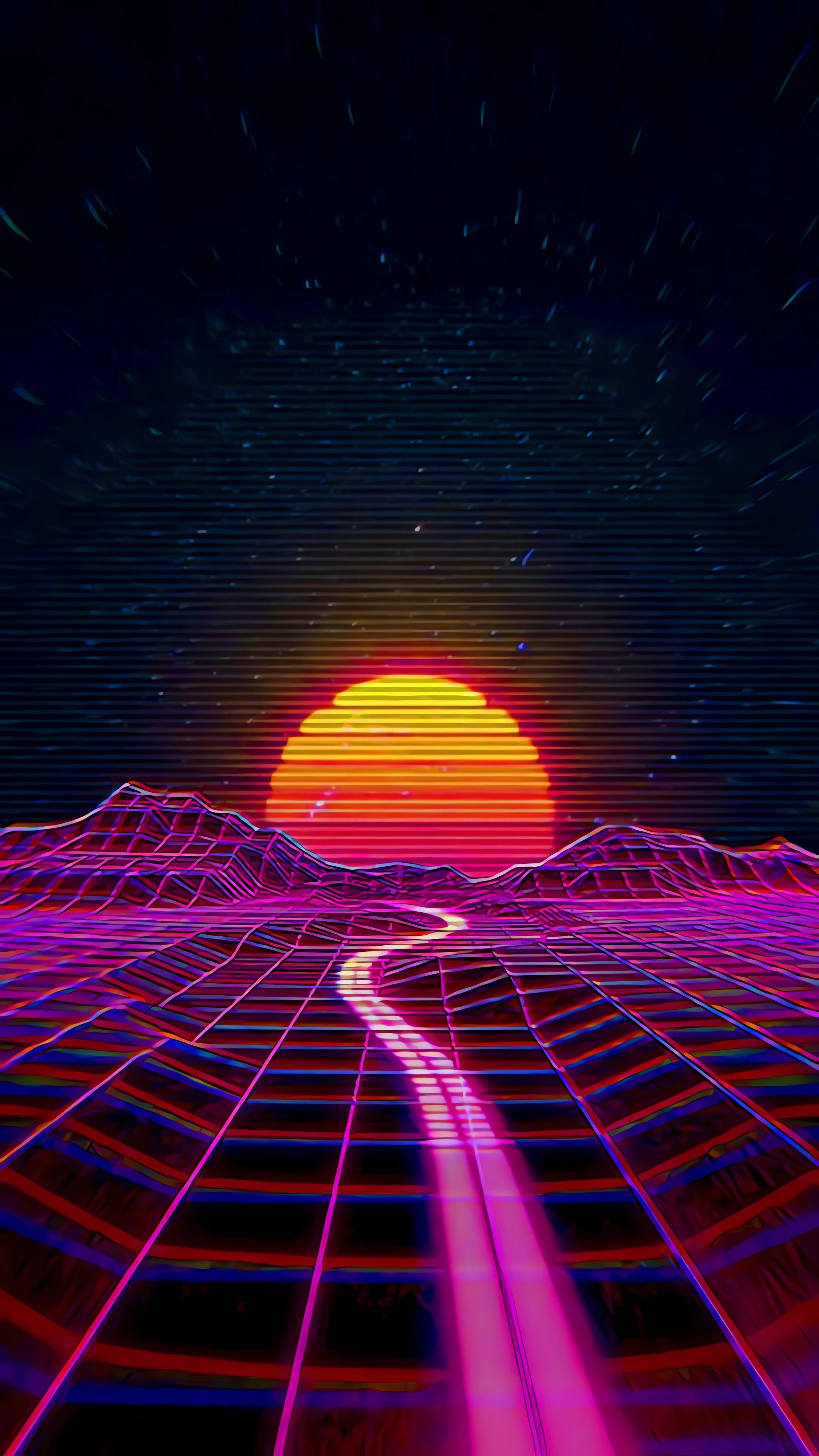Retro Waves: 4K Vaporwave Synthwave
