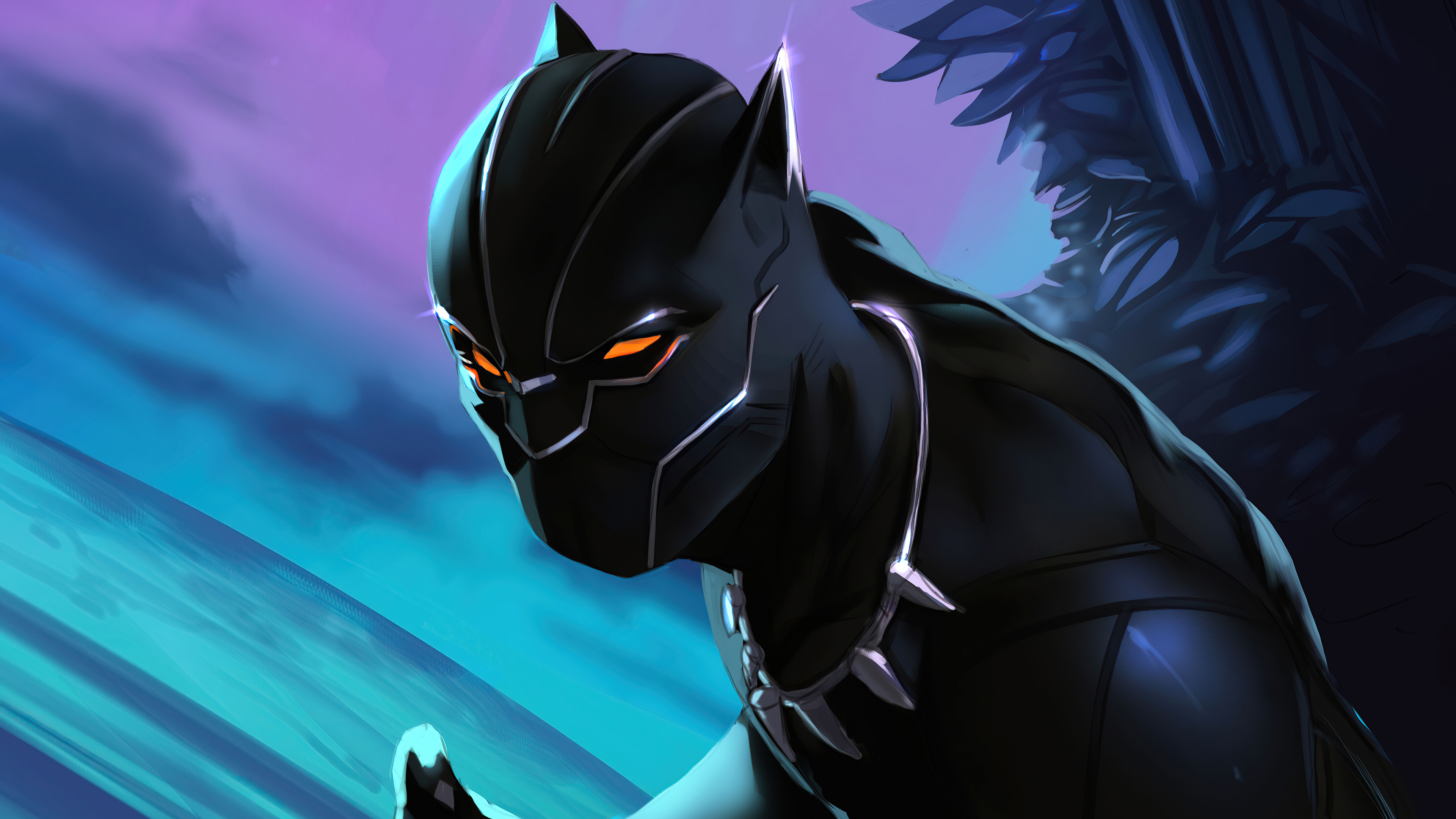 Black Panther Night Laptop Wallpaper 4K