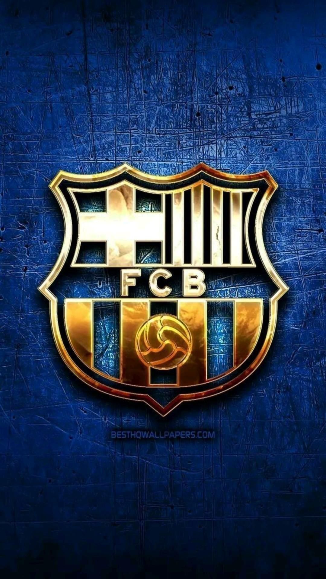FC Barcelona Wallpaper with Team Emblem