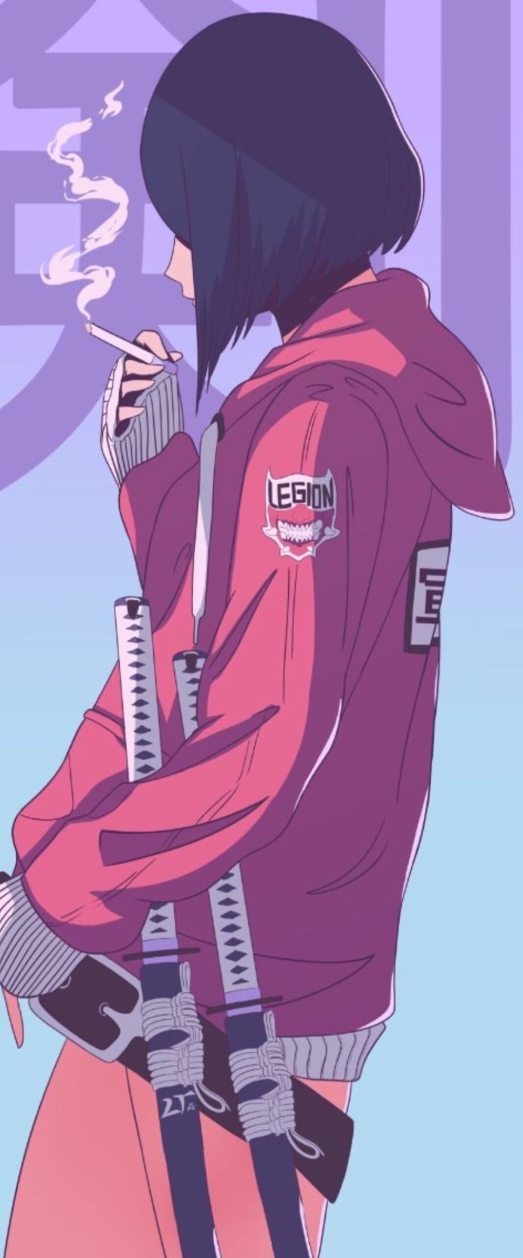 Best Vaporwave Anime Girl iPhone