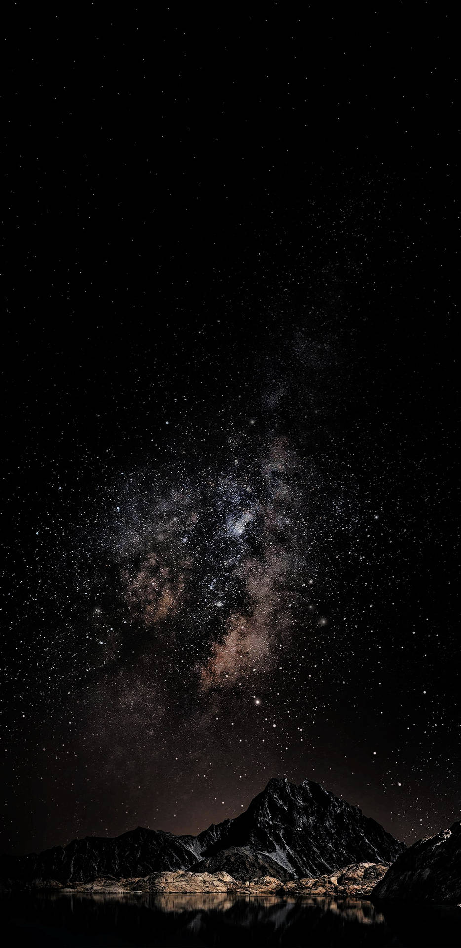 Dark Mountain Galaxy iPhone Wallpaper
