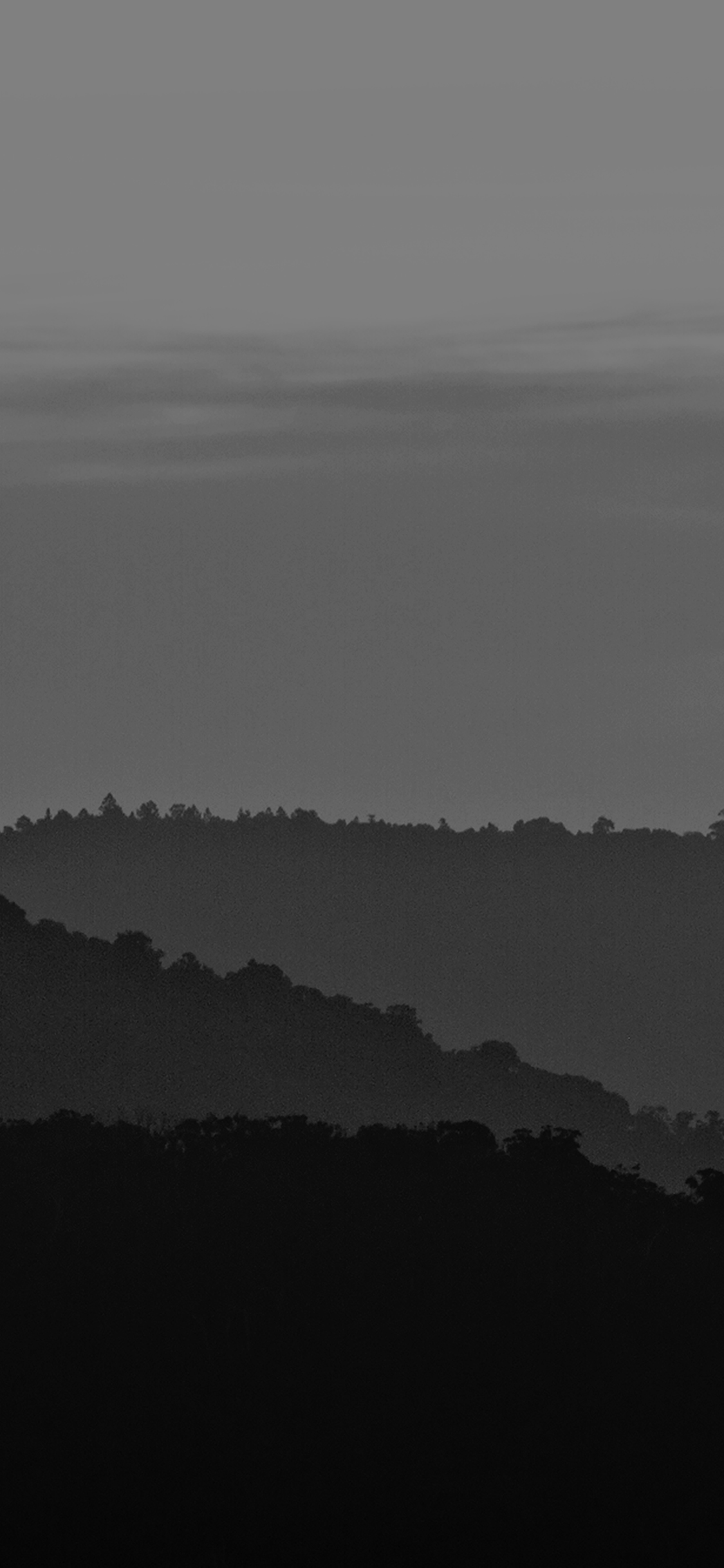 Dark Mountain Morning Sunrise
