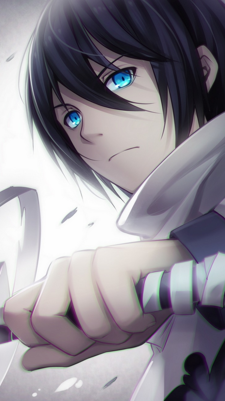 Mobile wallpaper: Anime, Blue Eyes