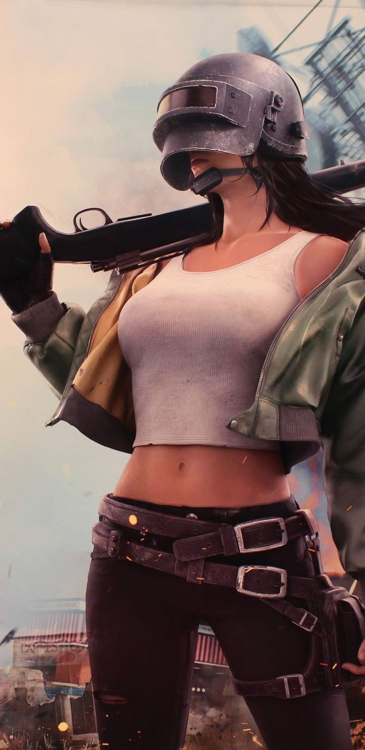 PUBG Girl iPhone Wallpaper. Girl