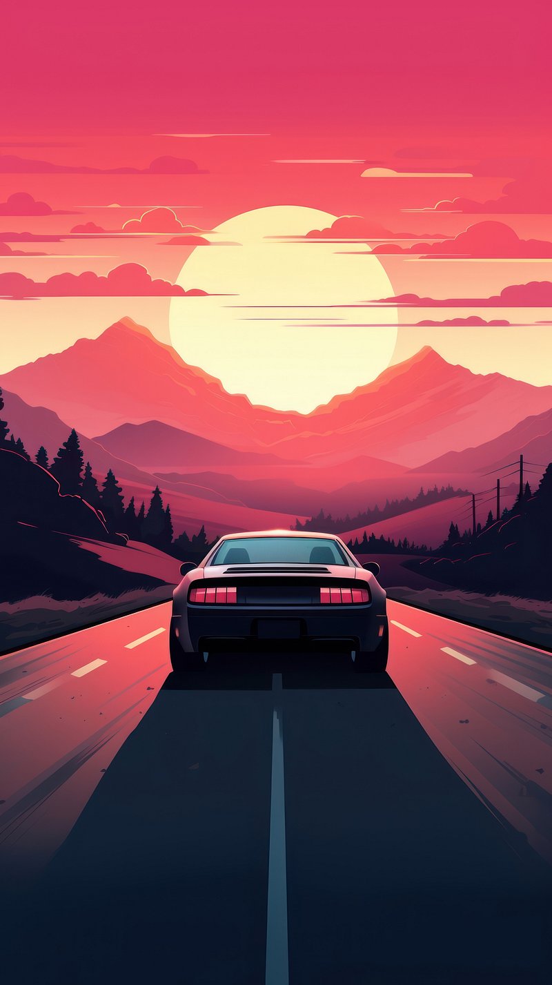 iPhone Wallpaper Car. Free Aesthetic