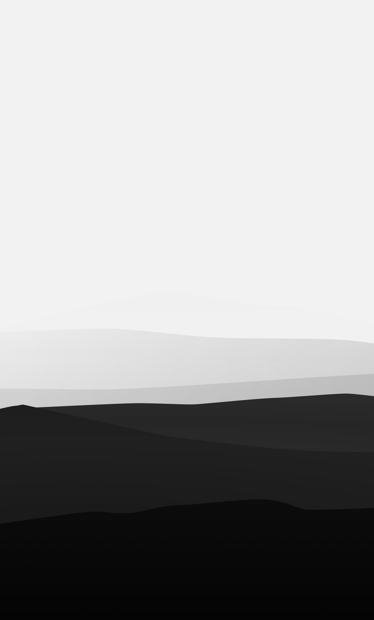 Minimalist Mountains Black