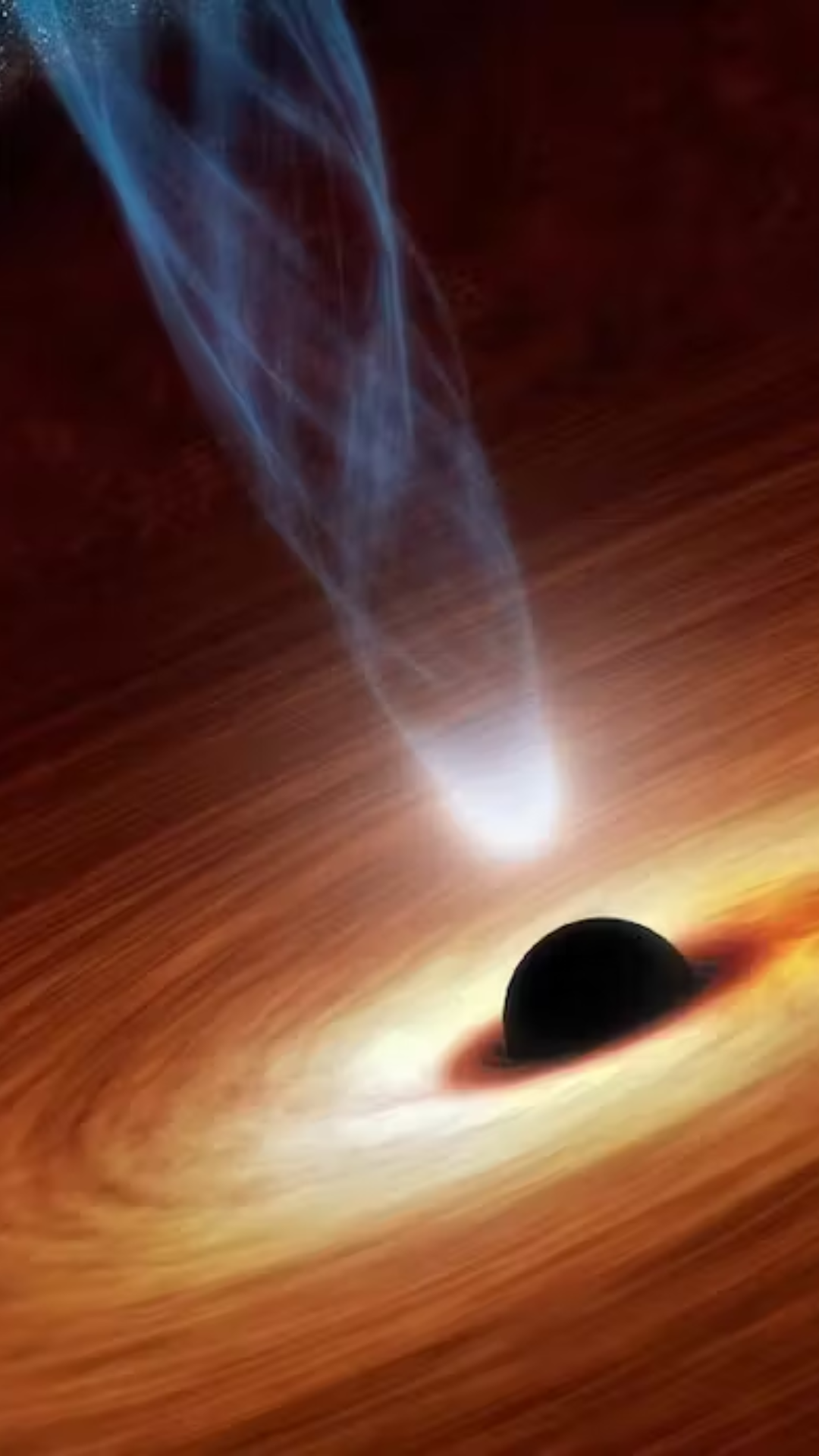 Mesmerising black hole image created