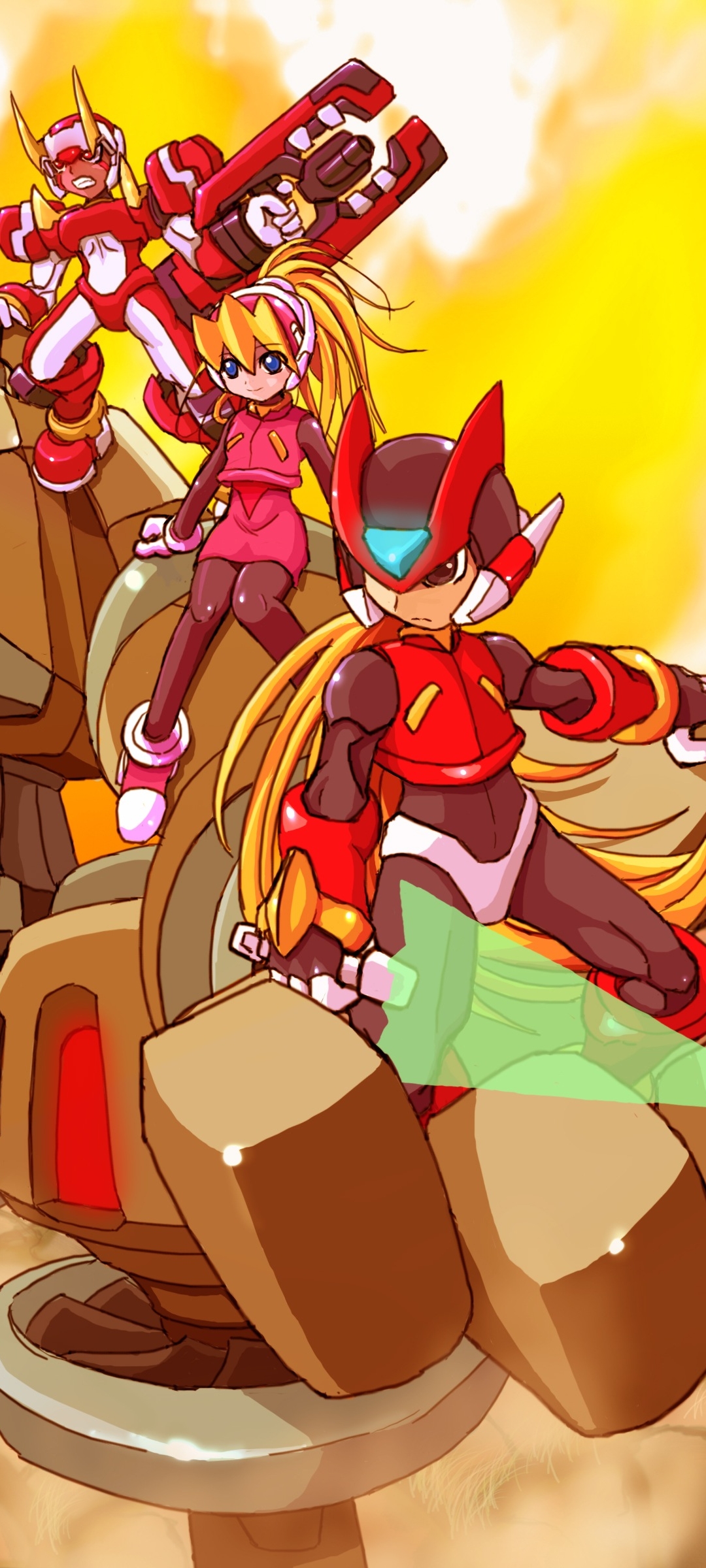 Mega Man Zero Phone Wallpaper