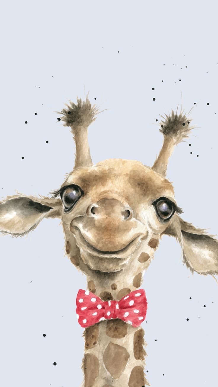 Giraffe Phone Wallpaper. Cartoon