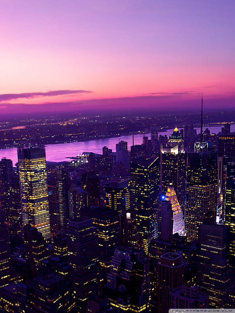 City Sunset Ultra HD Desktop Background