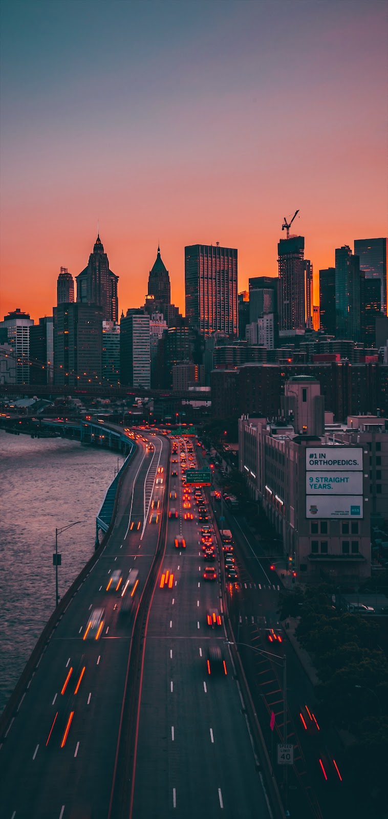 Sunset City 4K Depth Effect Wallpaper